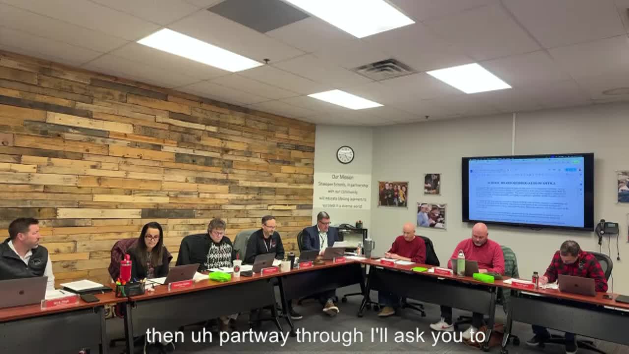 ISD 720 School Board - 1/5/26